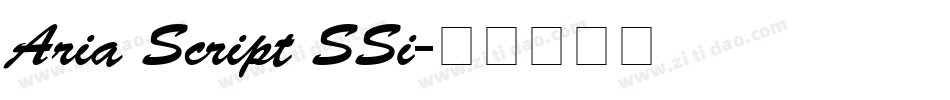 Aria Script SSi字体转换